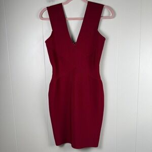 RIVIR Women's Red Bodycon Bandage Dress Size Small